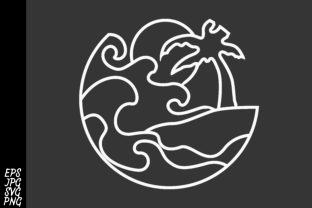 Download Sea Waves and Sunset Paper Cut - Premium Resources