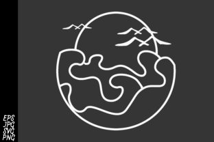 Download Sea Waves and Sunset Paper Cut - Premium Resources