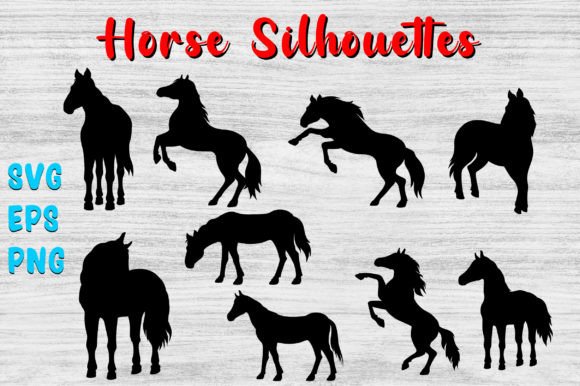 Download Horse Silhouettes Bundle - Premium Resources